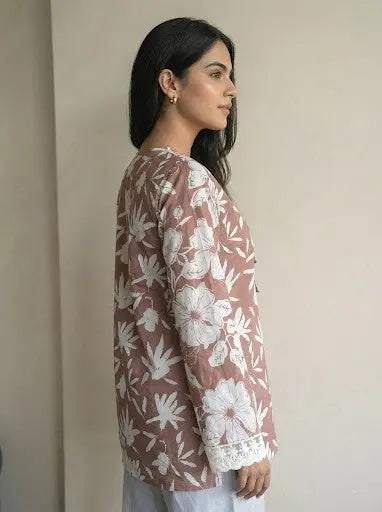 Bhumi Bell Sleeves Short Kurti – Kalyanja